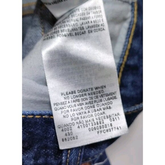 Vintage Levi's 505 Straight Fit Men's Jeans Size 32x32 Dark Wash Denim Cotton - Picture 5 of 13